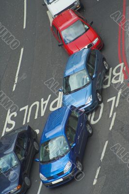 car rush hour in london