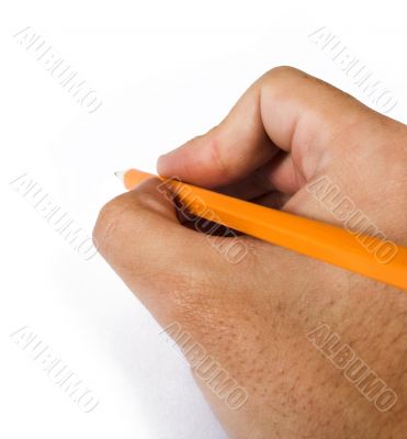 hand with pencil