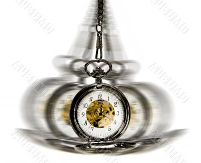 clock in motion - hypnotism