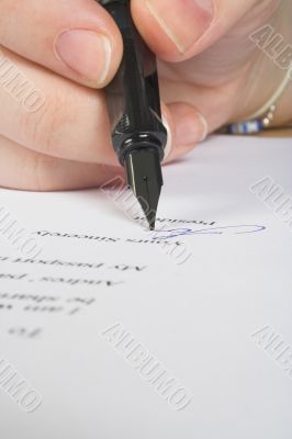 business signature - letter
