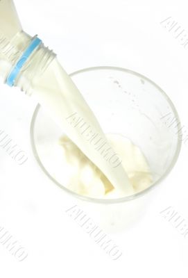healthy glass of milk