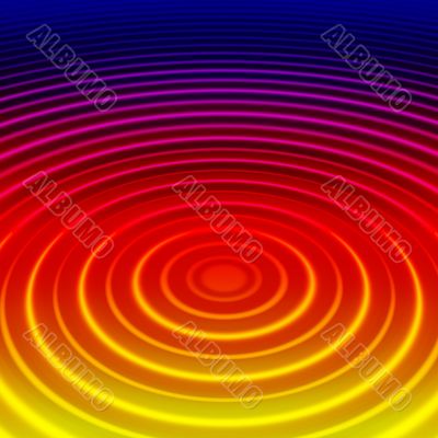 Rainbow Waves Abstract