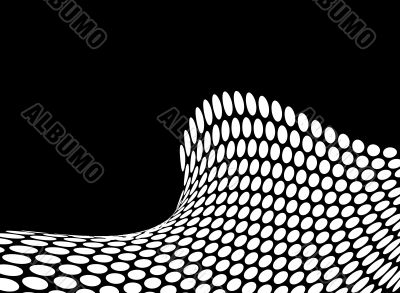 reverse halftone wave