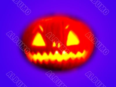 glowing halloween pumpkin