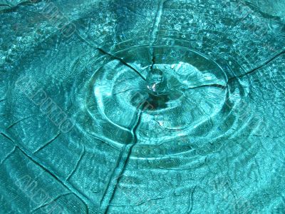 Water drop in levitation