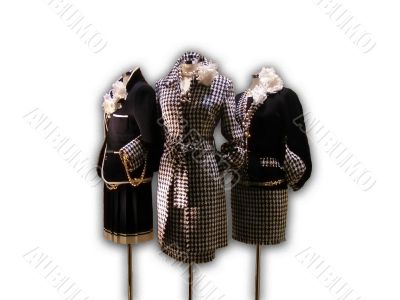 Three elegant lady`s suits