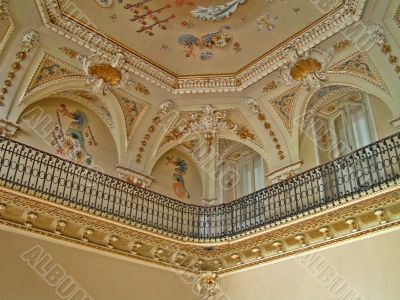 Balcony and ceiling in classic style