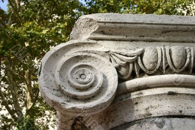 Detail of Stone Ionic Column