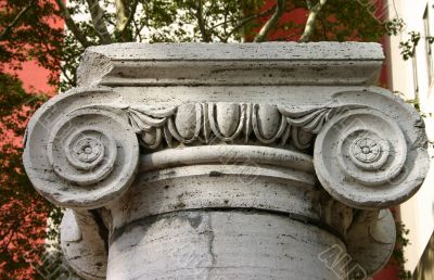 Detail of Stone Ionic Column