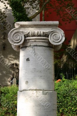Detail of Stone Ionic Column