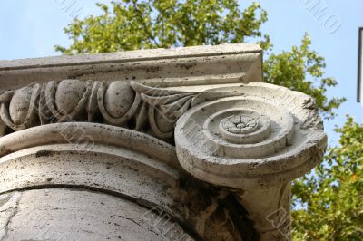 Detail of Stone Ionic Column