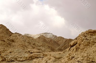 arava desert - dead landscape, stone and sand