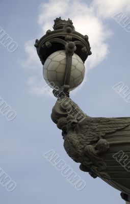 the lamp of Troitsky bridge