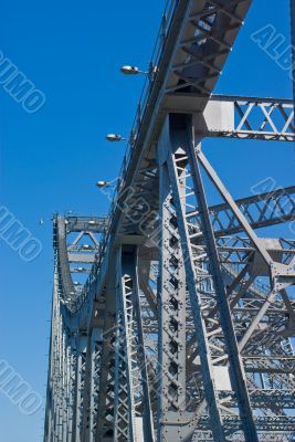 Storey Bridge Girders and Lights: Brisbane Australia