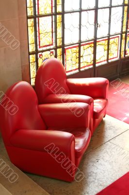 Sofas stained glass