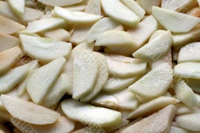 Sliced apples