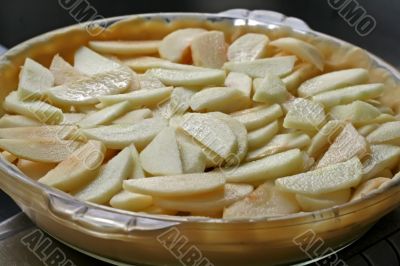 Sliced apples