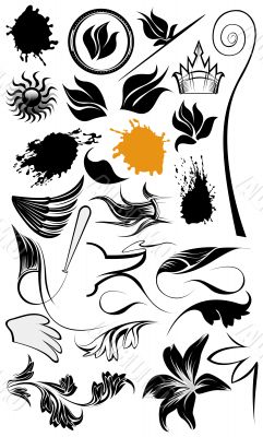 Ornament illustrations and design elements Ornament illustrations and design elements