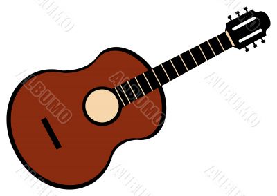 Vector guitar graphic