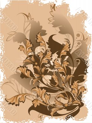 Vector floral background