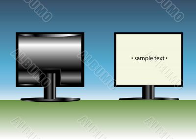 Front and back LCD display