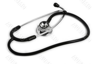 stethoscope on white