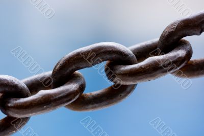 Chain link close up