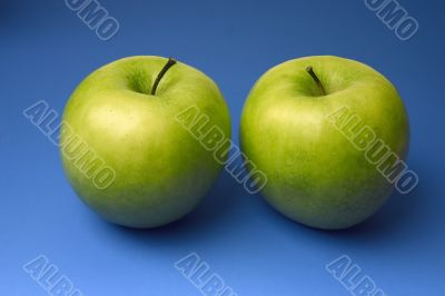 two appetizing apples
