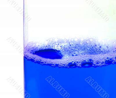 blue cleaning liquid