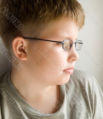 boy in glasses