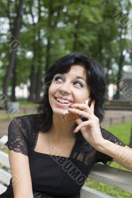 Speaking on the phone