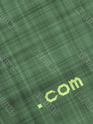 .com on textile background