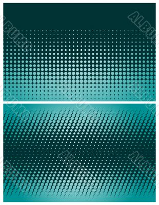 Two variants / abstract halftone backgrounds