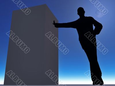 silhouette of man silhouette of man