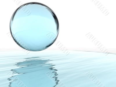 abstract liquid ball
