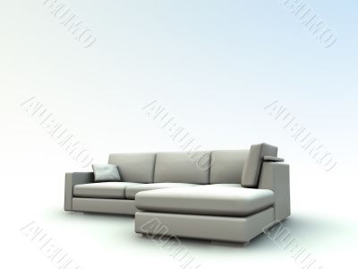 sofa in neutral tones