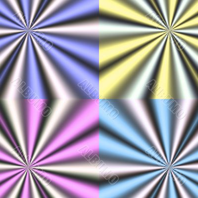 generated coloured rays
