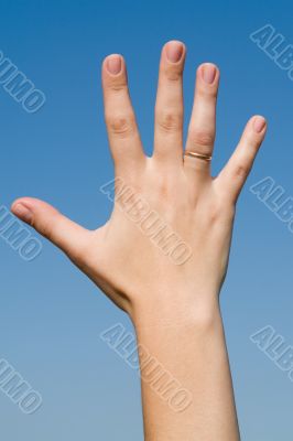 hand with a ring