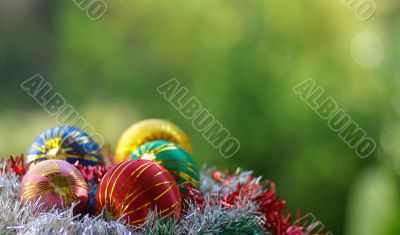 Colorful Christmas balls