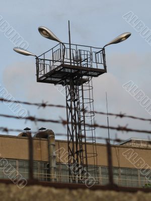 industrial zone and lamps
