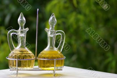 Olive oil and vinegar