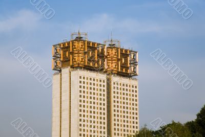 Golden skyscraper