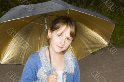 Portrait of the girl with a umbrella