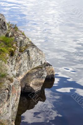 rocks and reflections