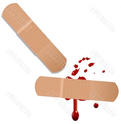 First Aid Help Bandaid Blood