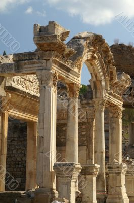 ancient ruins in Ephesus