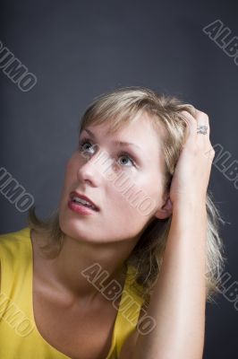 Portrait of the woman in yellow