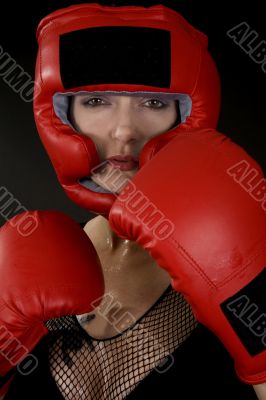 female boxer / boxercise