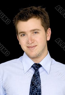 business portrait on black