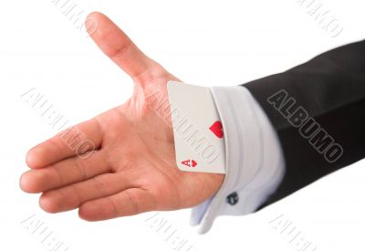 ace card under sleeve